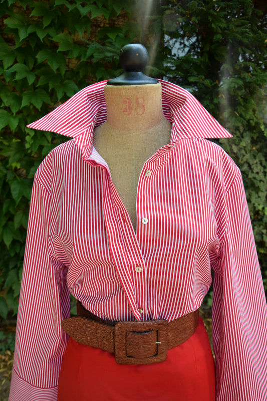 Handgefertigte Elan Bluse in Riviera aus der Kollektion The New Luxury von PALAIS du SOLEIL