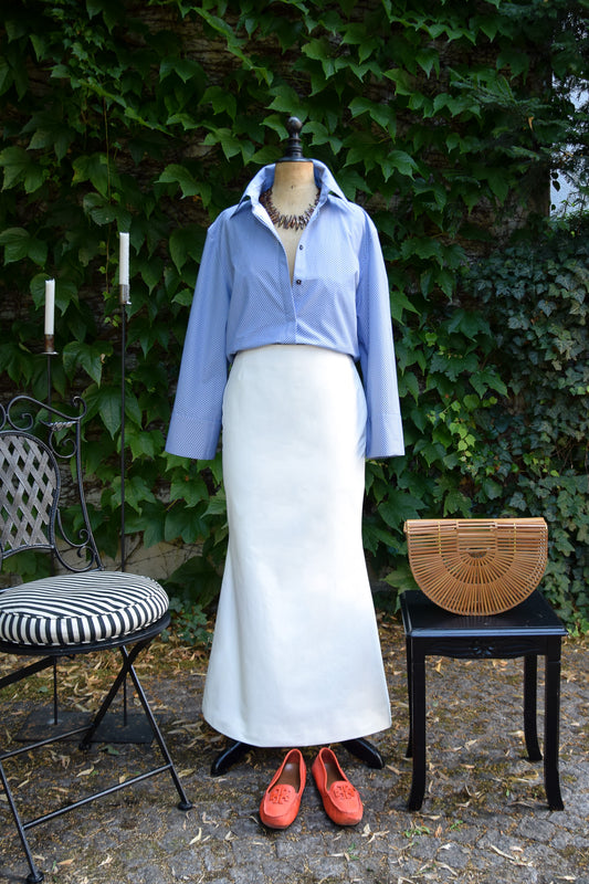 Handgefertigte Elan Bluse in Tide Weave aus der Kollektion The New Luxury von PALAIS du SOLEIL